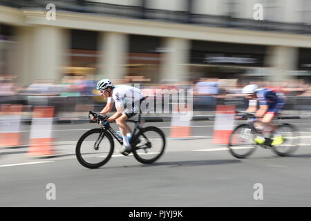 Londres, Royaume-Uni. 9 Septembre, 2018. Tour de France étape 8. Fred Bowman/Alamy Live News Banque D'Images