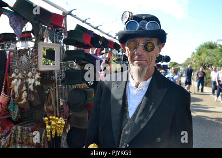 Eastbourne, Royaume-Uni. 9 septembre 2018. Festival Steampunk, 2018 UK Crédit : Susie Kearley/Alamy Live News Banque D'Images