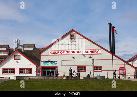 Golfe de Géorgie site historique de conserverie de saumon à Steveston (Colombie-Britannique) Banque D'Images