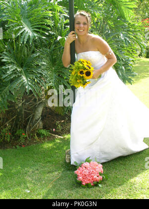 Mariée, Jardin, São Paulo, Brésil Banque D'Images