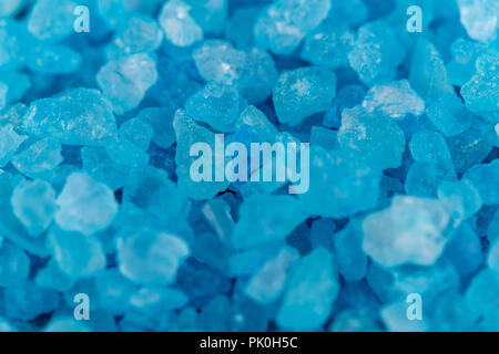 Cristaux bleu en Macro Banque D'Images