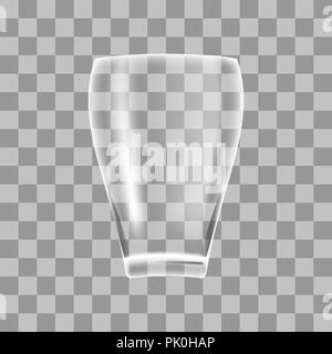 Vase en verre transparent Illustration de Vecteur