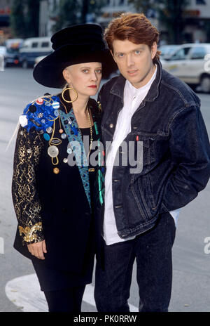 Thompson Twins (l-r) : Alannah Currie, Tom Bailey le 24.10.1989 à München / Munich. Dans le monde d'utilisation | Banque D'Images