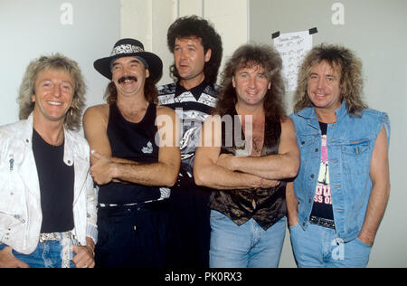 Smokie (chanteur Alan Barton und Alan Silson) sur 06.10.1991 à München / Munich. Dans le monde d'utilisation | Banque D'Images