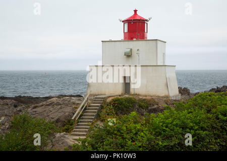 Phare de Amphitrite Amphitrite Point, Parc, sentier Wild Pacific, Ucluelet (Colombie-Britannique), Canada Banque D'Images