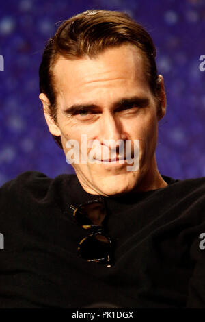 Joaquin Phoenix à 'Les Soeurs Frères' conférence de presse au cours de 2018 Toronto International Film Festival au TIFF Bell Lightbox, le 8 septembre 2018 à Toronto, Canada. Banque D'Images