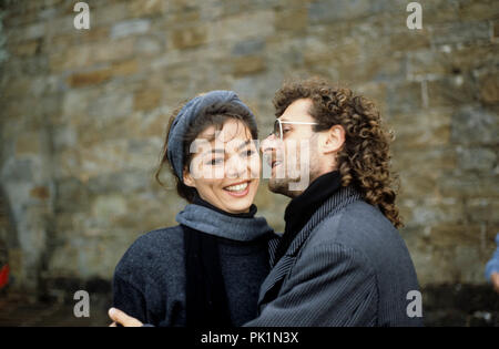 (L-r) : Sandra Lauer, Michael Cretu sur 09.10.1988 à Saint-Malo. Dans le monde d'utilisation | Banque D'Images