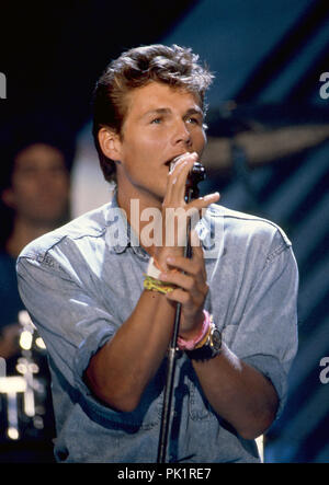 Etats-unis Rock-Pop the band norvégien a-ha en août 1987 à Berlin. Dans le monde d'utilisation | Banque D'Images