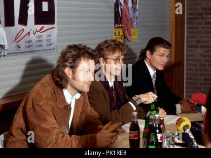 Groupe Pop-Rock norvégien a-ha en janvier 1991. Dans le monde d'utilisation | Banque D'Images