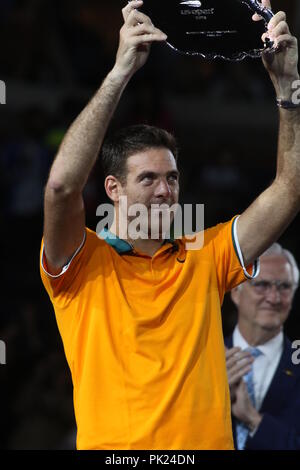 Juan Martin Del Potro US Open Tennis 9-9-2018 Photo de John Barrett/PHOTOlink Banque D'Images