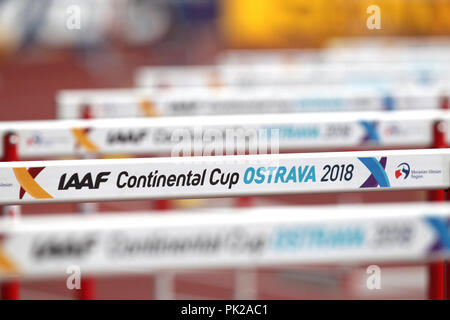 Ostrava, République tchèque. Sep 8, 2018. La Coupe Continentale de l'IAAF Ostrava 2018, à Ostrava, en République tchèque, le samedi, 8 septembre 2018. Crédit : Petr Sznapka/CTK Photo/Alamy Live News Banque D'Images