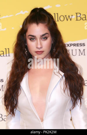 Brooklyn, NY, USA. 10 Sep, 2018. Lauren Jauregui à la balle jaune au Brooklyn Museum de New York le 10 septembre 2018. Crédit : Diego Corredor Punch/media/Alamy Live News Banque D'Images