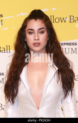 Brooklyn, NY, USA. 10 Sep, 2018. Lauren Jauregui à la balle jaune au Brooklyn Museum de New York le 10 septembre 2018. Crédit : Diego Corredor Punch/media/Alamy Live News Banque D'Images