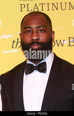 Brooklyn, NY, USA. 10 Sep, 2018. Darrelle revis à la balle jaune au Brooklyn Museum de New York le 10 septembre 2018. Crédit : Diego Corredor Punch/media/Alamy Live News Banque D'Images
