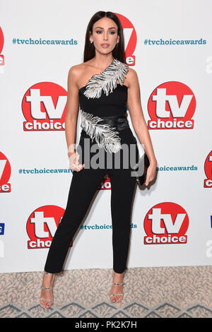 Londres, Royaume-Uni. 10 septembre 2018 : Michelle Keegan au TV Choice Awards 2018 at The Dorchester Hotel, Londres. Photo : Steve Sav/Featureflash Crédit : Sarah Stewart/Alamy Live News Banque D'Images