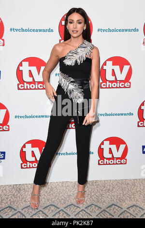 Londres, Royaume-Uni. 10 septembre 2018 : Michelle Keegan au TV Choice Awards 2018 at The Dorchester Hotel, Londres. Photo : Steve Sav/Featureflash Crédit : Sarah Stewart/Alamy Live News Banque D'Images