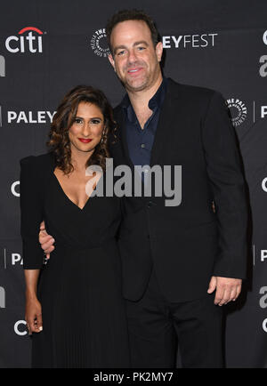 Beverly Hills, CA, USA. 10 Sep, 2018. 10 septembre 2018 - Los Angeles, Californie - Sarayu Bleu, Paul Adelstein. ''Je me sens mal'' - Le Paley Center for Media's 2018 PaleyFest Fall TV Previews tenue au Paley Center for Media. Crédit photo : Birdie Thompson/AdMedia Crédit : Birdie Thompson/AdMedia/ZUMA/Alamy Fil Live News Banque D'Images