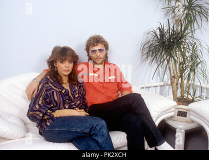 Sandra et Michael Cretu en février 1983 à München / Munich. Dans le monde d'utilisation | Banque D'Images