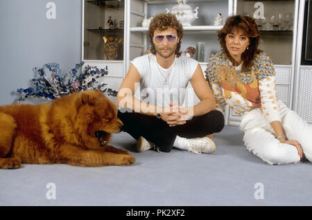Sandra et Michael Cretu en février 1983 à München / Munich. Dans le monde d'utilisation | Banque D'Images