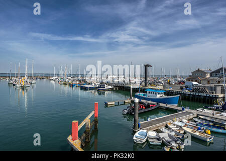 Yarmouth Port de plaisance sur l'île de Wight Banque D'Images