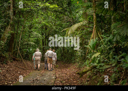 Les touristes, Tenorio Volcano National Park, Costa Rica Banque D'Images