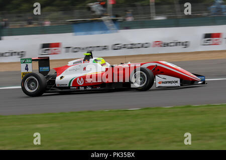 Mick Schumacher, fils de sept fois champion de Formule 1 Michael, dans le championnat d'Europe de Formule 3, la conduite de Prema Powerteam fr. Banque D'Images