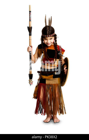 Native Indian Girl Banque D'Images