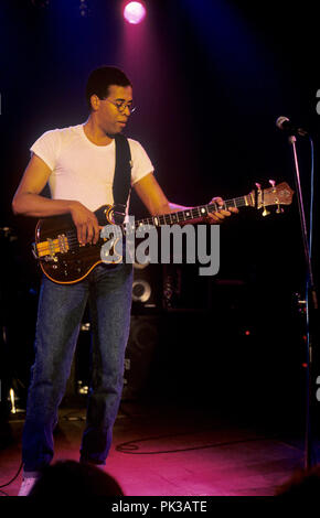 Animal Logic (Stanley Clarke) sur 29.05.1989 à München / Munich. Dans le monde d'utilisation | Banque D'Images