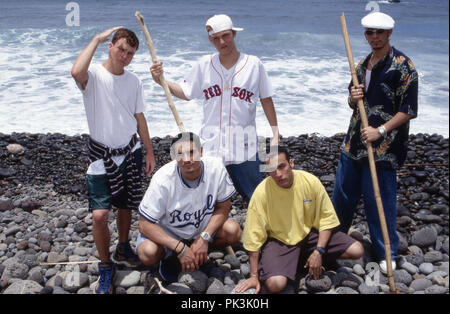 'Backstreet Boys', amerikanische Boyband, USA 1998. American boy groupe 'Backstreet Boys', USA 1998. Dans le monde d'utilisation | Banque D'Images