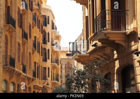 Les rues du centre-ville de Beyrouth , Liban Banque D'Images