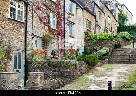 La broyeuse étapes, Tetbury, Cotswolds, Gloucestershire, Angleterre Banque D'Images