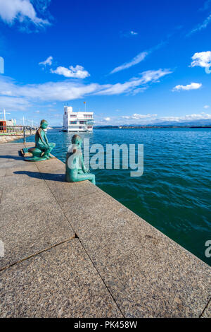 SANTANDER, ESPAGNE - 15 octobre 2012. Vue de la baie de Santander (Cantabria, Espagne). Sélectionnez appartient au club des plus belles baies du wor Banque D'Images