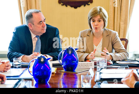 Photographer-Ian Georgeson-Politics rota- Le Cabinet écossais rencontrez de Bute House pour discuter de la controversée décision mariage gay, Écossais gouvernem Banque D'Images