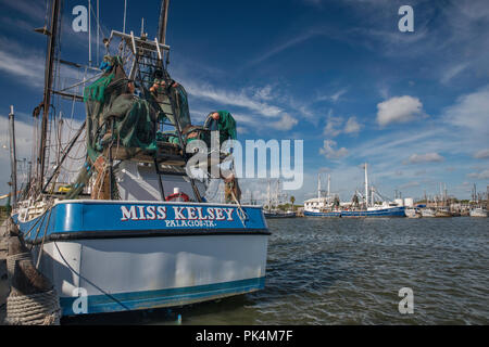 Voiliers au port de plaisance dans les débarquements nautique Port Lavaca, la Côte du Golfe, Texas, États-Unis Banque D'Images