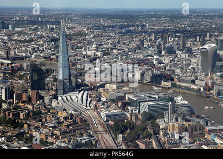 La Station London Bridge à partir de la 8.9.16 Banque D'Images