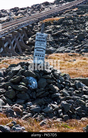 Le New Hampshire, le Mount Washington Cog Railway, Bretton Woods, White Mountain National Forest, le mont Washington, Banque D'Images