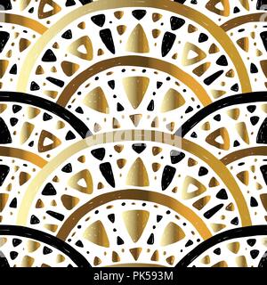 Modèle sans couture Art Nouveau Illustration de Vecteur