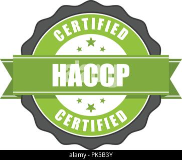 Certification HACCP - qualité joint standard, Analyse des risques et maîtrise des points critiques Illustration de Vecteur