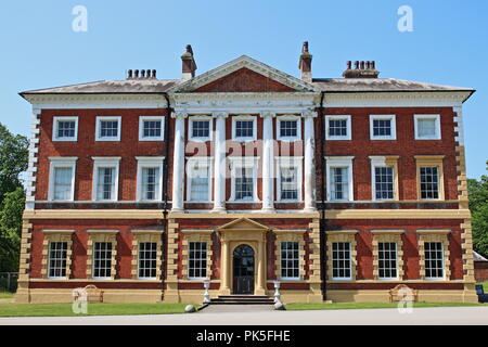 Lytham Hall Stately Home, façade avant, Lytham, Lancashire, Angleterre, Royaume-Uni Banque D'Images