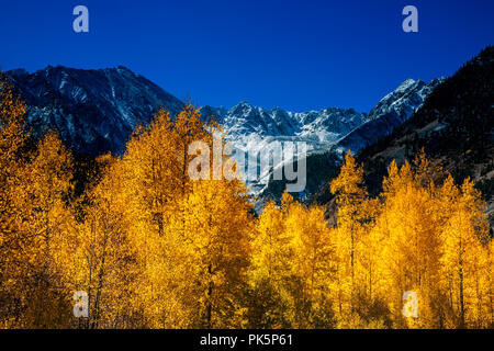 Sur une montagne dans le Colorado à l'automne Banque D'Images