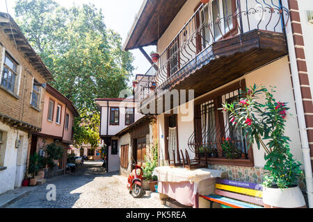 BURSA, TURQUIE - 01 septembre 2018 : : Tirilye est historique village de Mudanya, Bursa. Banque D'Images