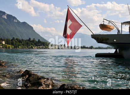 Autour de la Suisse - le Lac Léman Banque D'Images