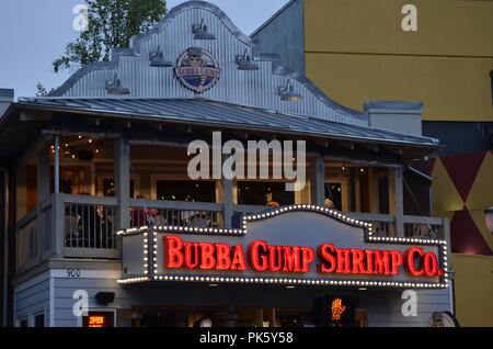 Bubba Gump Shrimp Co Gatlinburg tn Banque D'Images