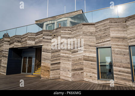 Rénovation Hastings Pier a ouvert ses portes en 2016, Hastings, East Sussex, England, UK Banque D'Images