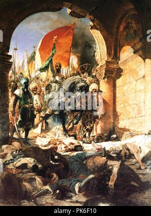 Benjamin-Constant-l'entrée de Mahomet II à Constantinople-1876. Banque D'Images