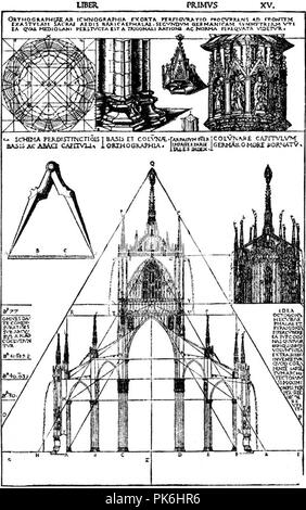 Beltrami - per la Facciata del Duomo di Milano-0021. Banque D'Images