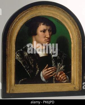 Ambrosius Benson - Portraits de Cornelius Duplicius de Scheppere et son épouse Elizabeth Donche - Banque D'Images