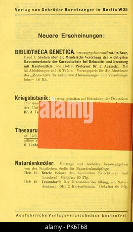 Berichte der Deutschen Botanischen Gesellschaft Banque D'Images