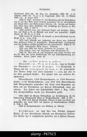 Beschreibung des Oberamts Kuenzelsau II 541. Banque D'Images