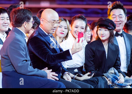 , Changchu Changchu, Chine. Sep 11, 2018. Changchun, CHINE-stars y compris l'actrice chinoise Zhang Ziyi et l'acteur Jackie Chan assister à Changchun Film Festival à Changchun, Jilin Province du nord-est de la Chine. Crédit : SIPA Asie/ZUMA/Alamy Fil Live News Banque D'Images